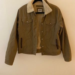 MOINTAIN KHAKIS SHERPA LINED CARGO JACKET
